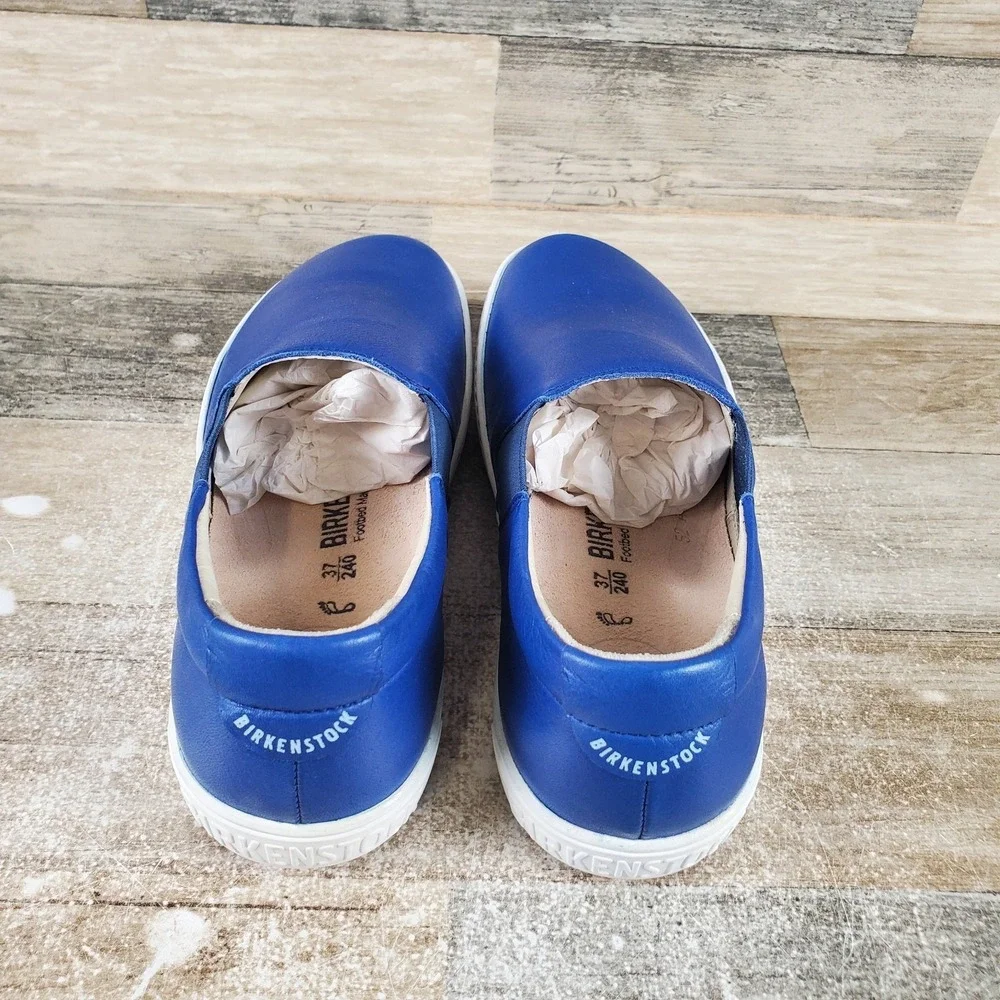 Birkenstock Barrie Womens Boat Shoes Sz 5 EU 36 Leather Slip On Loafer